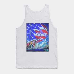 america sailing lady Tank Top